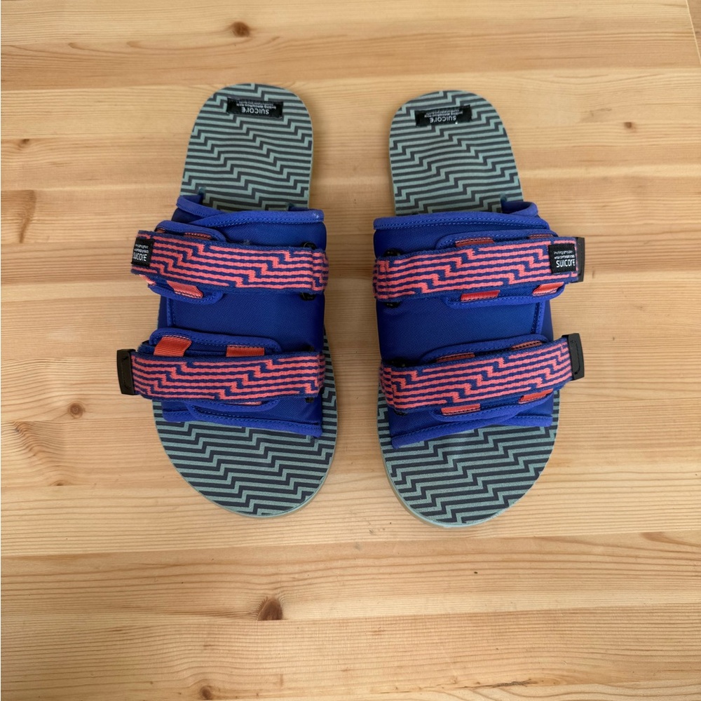 (NWOT) SUICOKE - Blue & Orange MOTO-JC01 Sandals - Size 11 - Picture 6 of 11